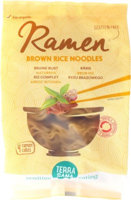 MAKARON (RYŻOWY RAZOWY) NOODLE RAMEN BEZGLUTENOWY BIO 280 g - TERRASANA TERRASANA (kremy, makarony, sosy sojowe, inne)