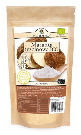 MARANTA TRZCINOWA BEZGLUTENOWA BIO 250 g - PIĘĆ PRZEMIAN PIĘĆ PRZEMIAN (produkty spożywcze)