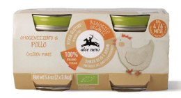 MIĘSO KURCZAKA BEZGLUTENOWE OD 4 MIESIĄCA BIO (2 x 80 g) 160 g - ALCE NERO ALCE NERO (włoskie produkty)