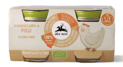 MIĘSO KURCZAKA BEZGLUTENOWE OD 4 MIESIĄCA BIO (2 x 80 g) 160 g - ALCE NERO ALCE NERO (włoskie produkty) MIĘSO KURCZAKA BEZGLUTENOWE OD 4 MIESIĄCA BIO (2 x 80 g) 160 g - ALCE NERO ALCE NERO (włoskie produkty)