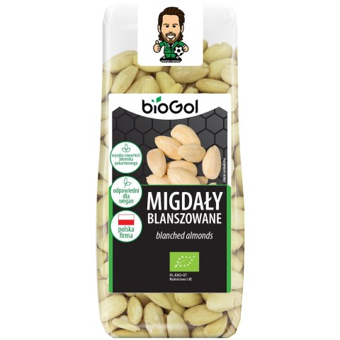 MIGDAŁY BLANSZOWANE BIO 100 g - BIOGOL BIOGOL (produkty śniadaniowe, przekąski bez cukru) MIGDAŁY BLANSZOWANE BIO 100 g - BIOGOL BIOGOL (produkty śniadaniowe, przekąski bez cukru)