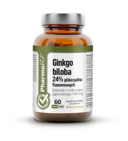 MIŁORZĄB JAPOŃSKI - GINKGO BILOBA (100 mg) BEZGLUTENOWY 60 KAPSUŁEK - PHARMOVIT (CLEAN LABEL) PHARMOVIT (suplementy diety)