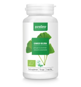 MIŁORZĄB JAPOŃSKI (GINKGO BILOBA) BIO (250 mg) 70 KAPSUŁEK - PURASANA PURASANA (suplementy diety)