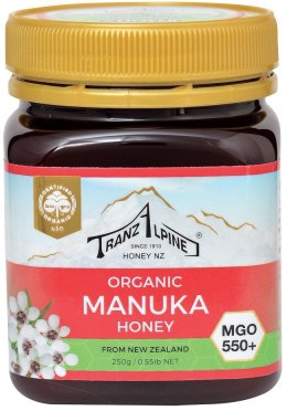 MIÓD MANUKA MGO 550+ BIO 250 g - TRANZALPINE TRANZALPINE (miód manuka)