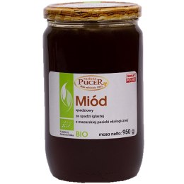 MIÓD SPADZIOWY ZE SPADZI IGLASTEJ BIO 950 g - PASIEKA PUCER PASIEKA PUCER (miody)