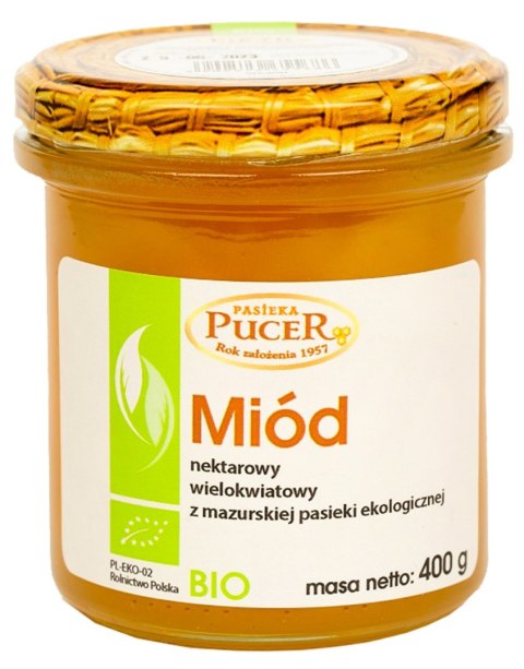 MIÓD WIELOKWIATOWY BIO 400 g - PASIEKA PUCER PASIEKA PUCER (miody) MIÓD WIELOKWIATOWY BIO 400 g - PASIEKA PUCER PASIEKA PUCER (miody)