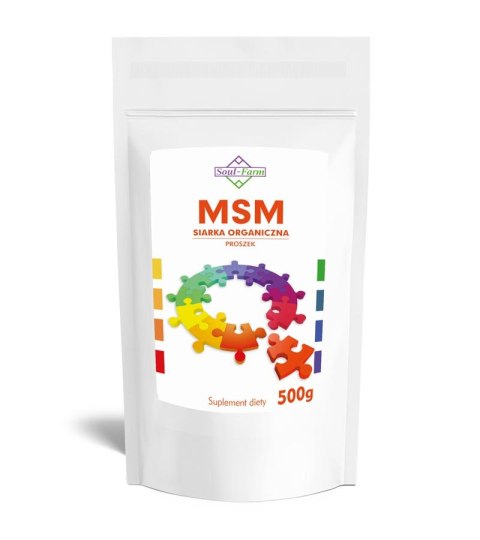 MSM SIARKA ORGANICZNA PROSZEK (1000 mg) 500 g - SOUL FARM SOUL FARM (witaminy i ekstrakty) MSM SIARKA ORGANICZNA PROSZEK (1000 mg) 500 g - SOUL FARM SOUL FARM (witaminy i ekstrakty)