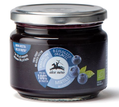 MUS BORÓWKOWY BIO 270 g - ALCE NERO ALCE NERO (włoskie produkty) MUS BORÓWKOWY BIO 270 g - ALCE NERO ALCE NERO (włoskie produkty)