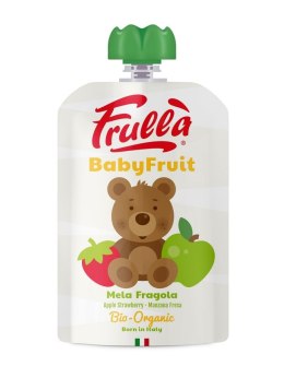 MUS JABŁKO - TRUSKAWKA BEZ DODATKU CUKRÓW BEZGLUTENOWY OD 6 MIESIĄCA BIO 100 g - FRULLA (NATURA NUOVA) NATURA NUOVA (musy owocowe)
