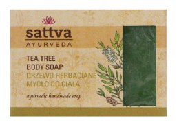 MYDŁO W KOSTCE DO CIAŁA DRZEWO HERBACIANE 125 g - SATTVA (AYURVEDA) SATTVA (kadzidła, kosmetyki)