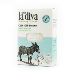 MYDŁO W KOSTCE OŚLE MLEKO 100 g - LA DIVA LA DIVA (mydła)