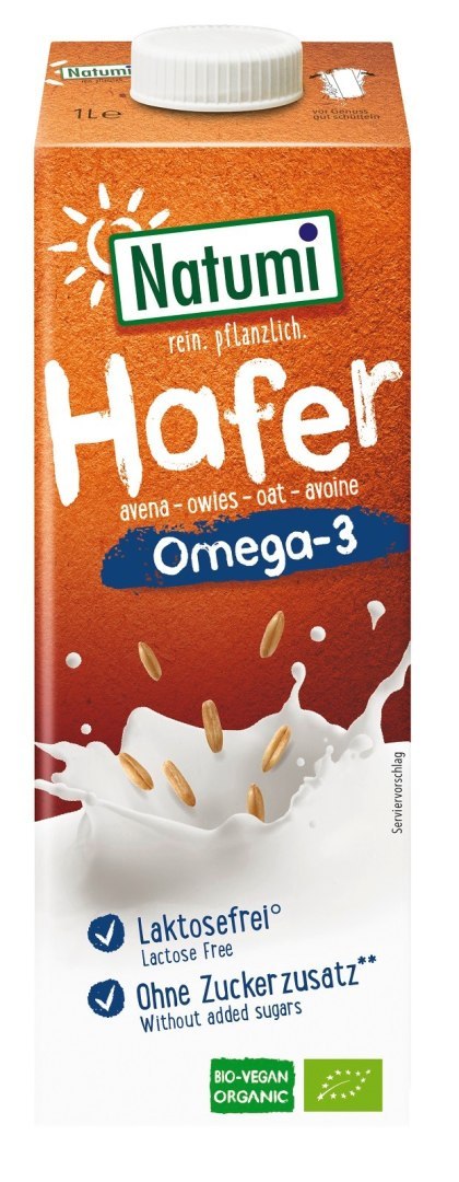 NAPÓJ OWSIANY OMEGA-3 BEZ DODATKU CUKRÓW BIO 1 L - NATUMI NATUMI (napoje i kremy roślinne) NAPÓJ OWSIANY OMEGA-3 BEZ DODATKU CUKRÓW BIO 1 L - NATUMI NATUMI (napoje i kremy roślinne)