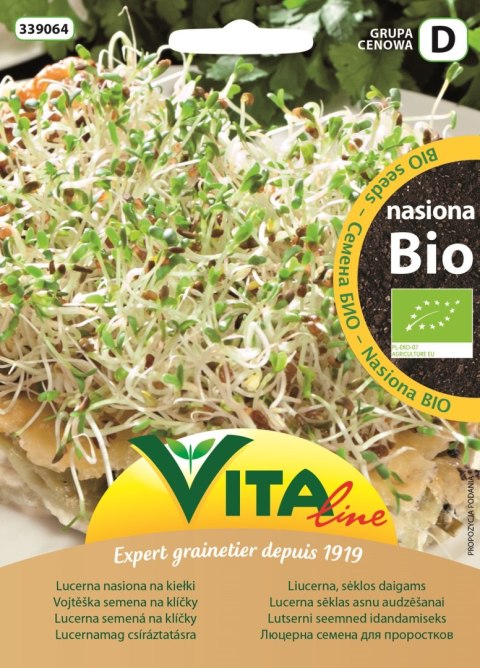 NASIONA LUCERNY BIO NA KIEŁKI 20 g - VITA LINE (20227CIN00, 41137CIN0CS, 62905CIN0DS) VITA LINE (nasiona) NASIONA LUCERNY BIO NA KIEŁKI 20 g - VITA LINE (20227CIN00, 41137CIN0CS, 62905CIN0DS) VITA LINE (nasiona)