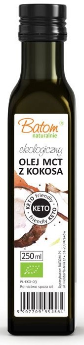 OLEJ KOKOSOWY MCT KETO BIO 250 ml - BATOM BATOM (oleje, soki, sole kąpielowe)