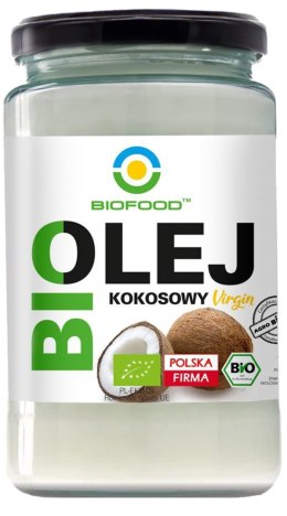 OLEJ KOKOSOWY VIRGIN BIO 670 ml - BIOFOOD BIOFOOD (soki, przetwory, octy, olej kokosowy)