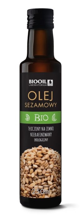 OLEJ SEZAMOWY TŁOCZONY NA ZIMNO BIO 250 ml - BIOOIL BIOOIL (oleje)