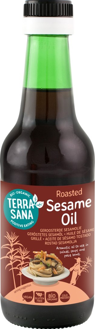 OLEJ SEZAMOWY (Z PRAŻONYCH NASION) BEZGLUTENOWY BIO 250 ml - TERRASANA TERRASANA (kremy, makarony, sosy sojowe, inne) OLEJ SEZAMOWY (Z PRAŻONYCH NASION) BEZGLUTENOWY BIO 250 ml - TERRASANA TERRASANA (kremy, makarony, sosy sojowe, inne)