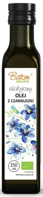 OLEJ Z CZARNUSZKI TŁOCZONY NA ZIMNO BIO 250 ml - BATOM BATOM (oleje, soki, sole kąpielowe)