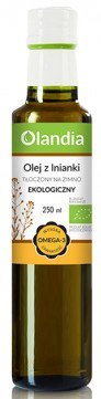 OLEJ Z LNIANKI TŁOCZONY NA ZIMNO BIO 250 ml - OLANDIA OLANDIA (oleje) OLEJ Z LNIANKI TŁOCZONY NA ZIMNO BIO 250 ml - OLANDIA OLANDIA (oleje)