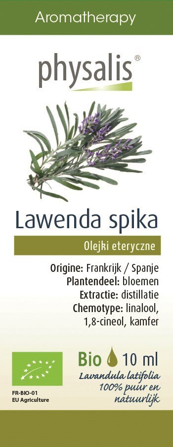 OLEJEK ETERYCZNY LAWENDA SZEROKOLISTNA BIO 10 ml - PHYSALIS PHYSALIS (olejki eteryczne, suplementy) OLEJEK ETERYCZNY LAWENDA SZEROKOLISTNA BIO 10 ml - PHYSALIS PHYSALIS (olejki eteryczne, suplementy)