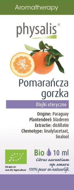 OLEJEK ETERYCZNY POMARAŃCZA GORZKA BIO 10 ml - PHYSALIS PHYSALIS (olejki eteryczne, suplementy)