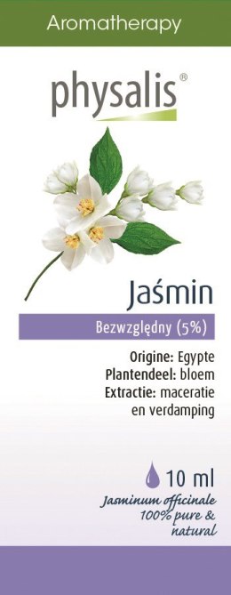 OLEJEK JAŚMIN WIELKOKWIATOWY ABSOLUT 10 ml - PHYSALIS PHYSALIS (olejki eteryczne, suplementy)