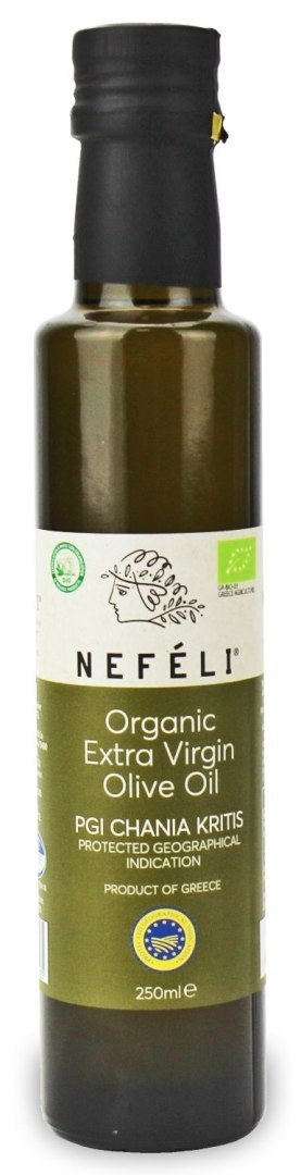 OLIWA Z OLIWEK EXTRA VIRGIN KRETA P.G.I. BIO 250 ml - NEFELI NEFELI (oliwki) OLIWA Z OLIWEK EXTRA VIRGIN KRETA P.G.I. BIO 250 ml - NEFELI NEFELI (oliwki)