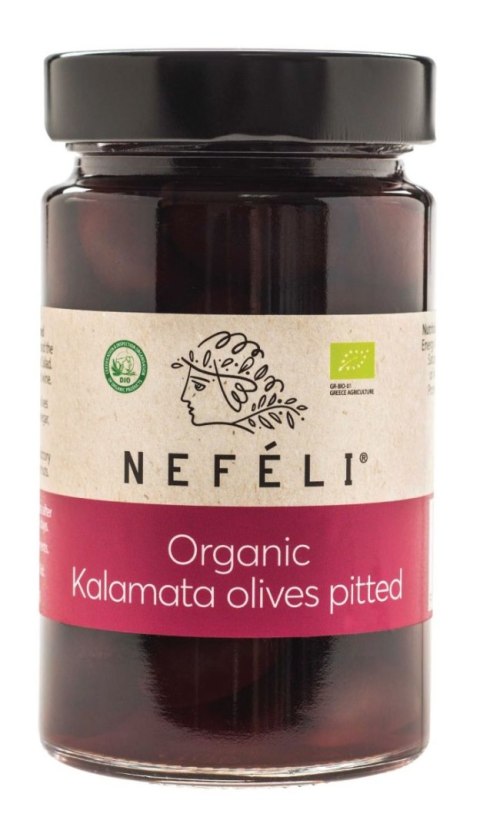 OLIWKI CZARNE KALAMATA BEZ PESTEK W ZALEWIE BIO 295 g (160 g) - NEFELI NEFELI (oliwki) OLIWKI CZARNE KALAMATA BEZ PESTEK W ZALEWIE BIO 295 g (160 g) - NEFELI NEFELI (oliwki)