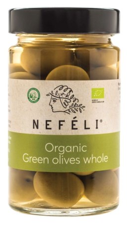 OLIWKI ZIELONE Z PESTKĄ W ZALEWIE BIO 300 g (165 g) - NEFELI NEFELI (oliwki)
