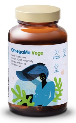 OMEGA-3 Z ALG MORSKICH (OMEGA ME VEGE) 60 KAPSUŁEK - HEALTH LABS CARE HEALTH LABS CARE (suplementy, witaminy)