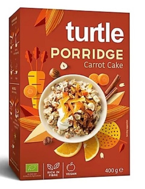 OWSIANKA O SMAKU CIASTA MARCHEWKOWEGO BIO 400 g - TURTLE TURTLE (owsianki, płatki) OWSIANKA O SMAKU CIASTA MARCHEWKOWEGO BIO 400 g - TURTLE TURTLE (owsianki, płatki)