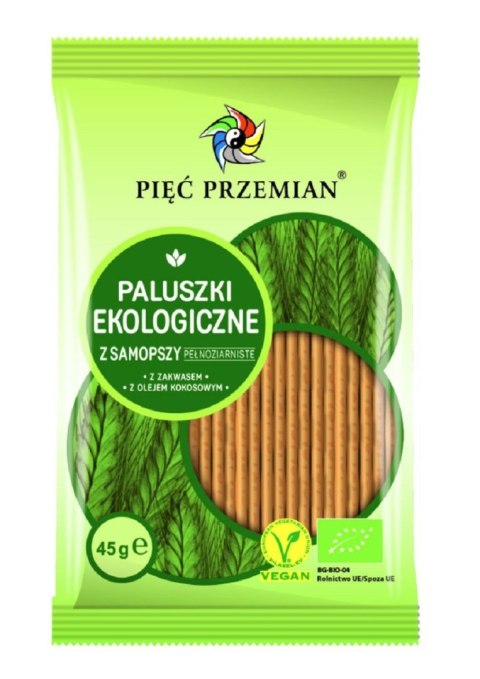 PALUSZKI Z SAMOPSZY PEŁNOZIARNISTE BIO 45 g - PIĘĆ PRZEMIAN PIĘĆ PRZEMIAN (produkty spożywcze) PALUSZKI Z SAMOPSZY PEŁNOZIARNISTE BIO 45 g - PIĘĆ PRZEMIAN PIĘĆ PRZEMIAN (produkty spożywcze)