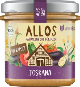 PASTA KREMOWA TOSKANA BEZGLUTENOWA BIO 140 g - ALLOS ALLOS (musy, musli, chałwa, syrop z agawy)