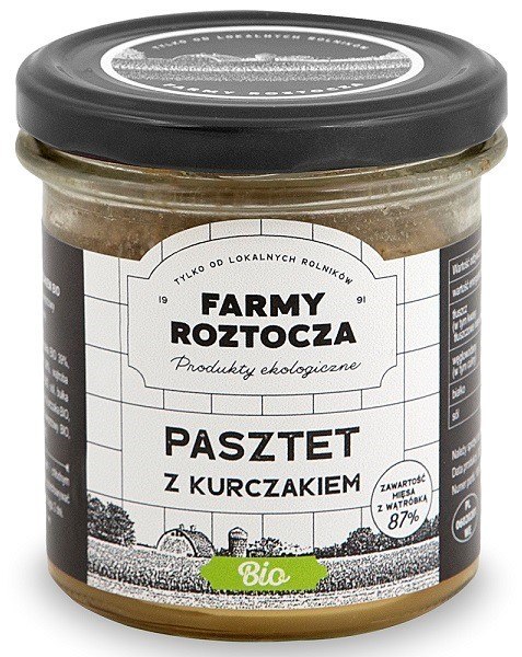 PASZTET DROBIOWO - WIEPRZOWY BIO 180 g (SŁOIK) - FARMY ROZTOCZA FARMY ROZTOCZA (Z PÓŁKI, w tym weki) PASZTET DROBIOWO - WIEPRZOWY BIO 180 g (SŁOIK) - FARMY ROZTOCZA FARMY ROZTOCZA (Z PÓŁKI, w tym weki)
