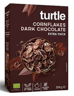 PŁATKI KUKURYDZIANE W POLEWIE Z CIEMNEJ CZEKOLADY BEZGLUTENOWE BIO 250 g - TURTLE TURTLE (owsianki, płatki)