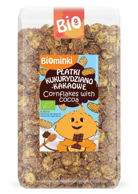 PŁATKI KUKURYDZIANO-KAKAOWE BIO 300 g - BIOMINKI BIOMINKI (przekąski dla dzieci, kaszki) PŁATKI KUKURYDZIANO-KAKAOWE BIO 300 g - BIOMINKI BIOMINKI (przekąski dla dzieci, kaszki)