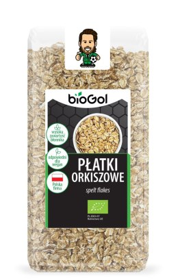 PŁATKI ORKISZOWE BIO 300 g - BIOGOL BIOGOL (produkty śniadaniowe, przekąski bez cukru)