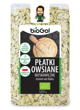 PŁATKI OWSIANE BŁYSKAWICZNE BIO 300 g - BIOGOL BIOGOL (produkty śniadaniowe, przekąski bez cukru)