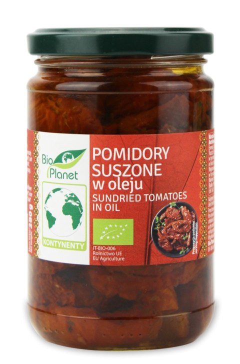 POMIDORY SUSZONE W OLEJU BIO 280 g - BIO PLANET BIO PLANET - seria INNE POMIDORY SUSZONE W OLEJU BIO 280 g - BIO PLANET BIO PLANET - seria INNE