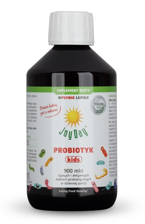 PROBIOTYK DLA DZIECI OD 3 ROKU ŻYCIA BEZGLUTENOWY BIO 300 ml - JOY DAY JOY DAY (napoje probiotyczne) PROBIOTYK DLA DZIECI OD 3 ROKU ŻYCIA BEZGLUTENOWY BIO 300 ml - JOY DAY JOY DAY (napoje probiotyczne)