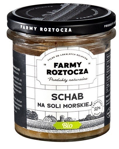 SCHAB NA SOLI MORSKIEJ BIO 250 g (SŁOIK) - FARMY ROZTOCZA FARMY ROZTOCZA (Z PÓŁKI, w tym weki) SCHAB NA SOLI MORSKIEJ BIO 250 g (SŁOIK) - FARMY ROZTOCZA FARMY ROZTOCZA (Z PÓŁKI, w tym weki)