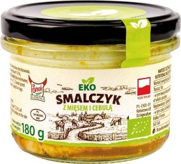 SMALEC Z MIĘSEM I CEBULKĄ BIO 180 g - SMAK EKO SMAK EKO (słoiki mięsne, smalec, pasztet)