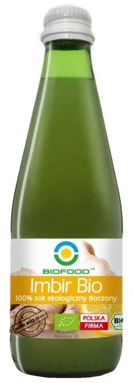 SOK IMBIROWY NFC BEZGLUTENOWY BIO 300 ml - BIOFOOD BIOFOOD (soki, przetwory, octy, olej kokosowy)