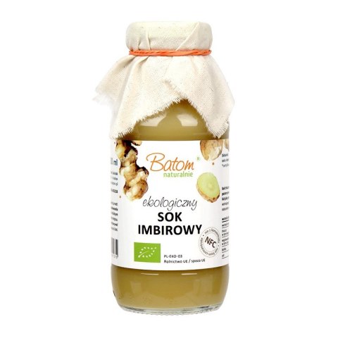 SOK IMBIROWY NFC BIO 330 ml - BATOM BATOM (oleje, soki, sole kąpielowe) SOK IMBIROWY NFC BIO 330 ml - BATOM BATOM (oleje, soki, sole kąpielowe)