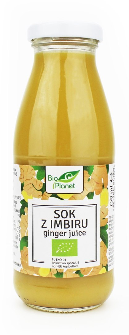 SOK Z IMBIRU NFC BIO 250 ml - BIO PLANET BIO PLANET - seria SOKI I ZAKWASY SOK Z IMBIRU NFC BIO 250 ml - BIO PLANET BIO PLANET - seria SOKI I ZAKWASY
