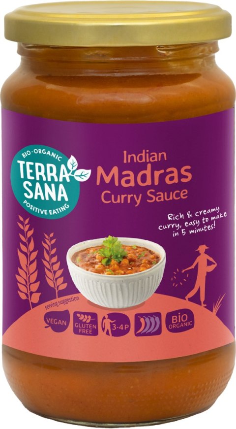 SOS CURRY INDIAN MADRAS BEZGLUTENOWY BIO 350 g - TERRASANA TERRASANA (kremy, makarony, sosy sojowe, inne) SOS CURRY INDIAN MADRAS BEZGLUTENOWY BIO 350 g - TERRASANA TERRASANA (kremy, makarony, sosy sojowe, inne)
