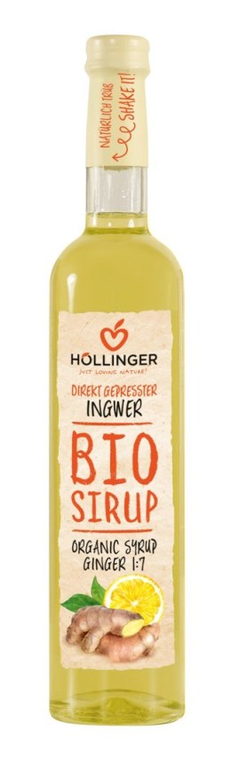 SYROP IMBIROWO - CYTRYNOWY BIO 500 ml - HOLLINGER HOLLINGER (soki, nektary, napoje, syropy)