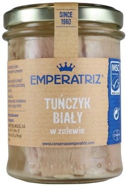 TUŃCZYK BIAŁY FILETY MSC W SOSIE WŁASNYM 200 g (140 g) (SŁOIK) - EMPERATRIZ EMPERATRIZ (tuńczyk, sardynki, makrela)