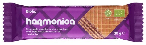 WAFELEK Z SAMOPSZY Z KREMEM MLECZNO - KAKAOWYM Z PROBIOTYKAMI BIO 30 g - HARMONICA HARMONICA (wafelki) WAFELEK Z SAMOPSZY Z KREMEM MLECZNO - KAKAOWYM Z PROBIOTYKAMI BIO 30 g - HARMONICA HARMONICA (wafelki)