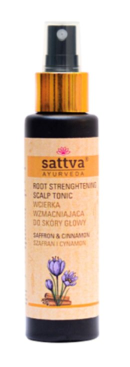 WCIERKA DO SKÓRY GŁOWY WZMACNIAJĄCA SZAFRAN I CYNAMON 100 ml - SATTVA (AYURVEDA) SATTVA (kadzidła, kosmetyki)